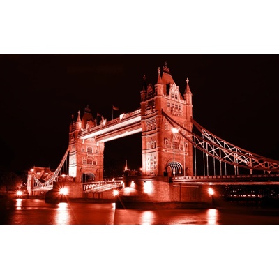 Postershop Fototapeta vliesováNasvícený Tower Bridge rozměry 152,5x104 cm