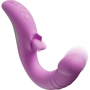 Good Vibes Only Good Vibes Thrusting Tongue Vibrator Pink