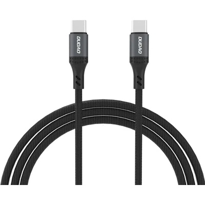Dudao L3CC USB-C - USB-C 60W 2m плетен кабел - черен (6976625333066)