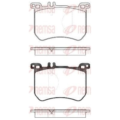 Sada brzdových destiček, kotoučová brzda REMSA 1533.00