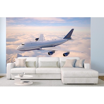 Image 1 of DIMEX ART Самозалепваща се флизелинова фототапета пътнически самолет 375 x 250 см