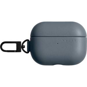 Mujjo Кожен (естествена кожа) кейс за Apple Airpods Pro 3 - Mujjo Echelon Leather Case (тъмносин) (MUJJO-AP-003-BS)