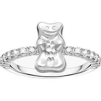 Thomas Sabo Пръстен Thomas Sabo x HARIBO Mini Silver Goldbear Zirconia сребърен EU56 (TR2504-051-14-56)