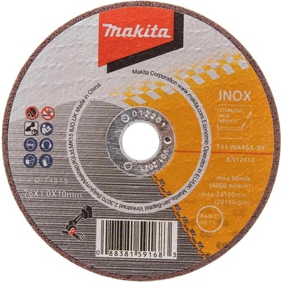 Řezný kotouč na ocel 76x1x10 mm D-74815-5 Makita 5 ks