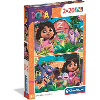Clementoni - Puzzle 2x20 Dora - 40 - 99 piese