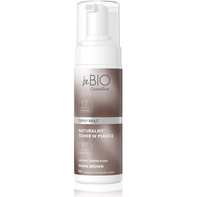 beBIO Natural Foam Toner Warm Brown тонираща пяна За коса 120ml