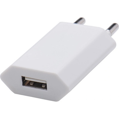 KOMA Napájací adaptér ultra slim / nabíjačka USB-A, 5W pre Apple iPhone (1A), biela