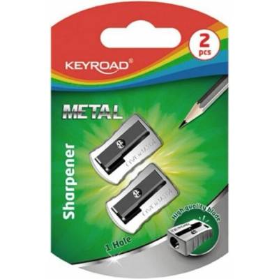 Strúhadlo KEYROAD Metal hliníkové, 2 ks, blister