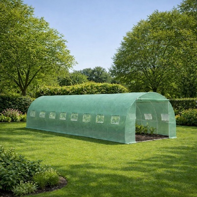 BestBerg Záhradný fóliovník BBGT‑24G 24 m² 8 × 3 × 2 m zelená