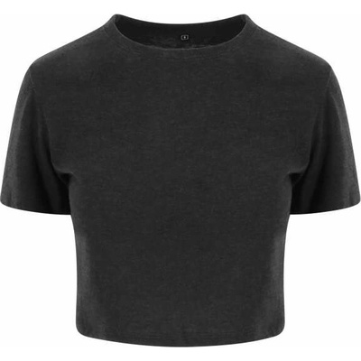 Tri-Blend Cropped Heather Black