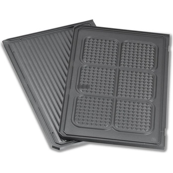 Steba Steba грил плоча горна, оребрена / за гофрети, антрацит, за контактен грил PG 4.3, PG 4.4 (60207130)