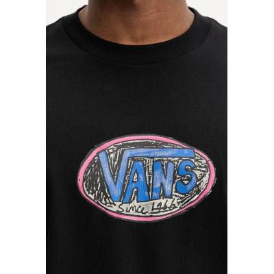 Vans Памучна тениска Vans в черно с принт VN000NHWBLK1 (VN000NHWBLK1)