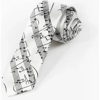 Partitura s notami bílá