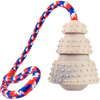 HipHop Kužeľ na hádzanie z prírodnej tvrdej gumy 8 43 cm na lane