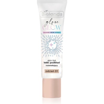 Bielenda GLAZE & GLOW лек фон дьо тен с озаряващ ефект цвят 01 30 гр