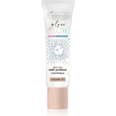 Bielenda GLAZE & GLOW лек фон дьо тен с озаряващ ефект цвят 01 30 гр