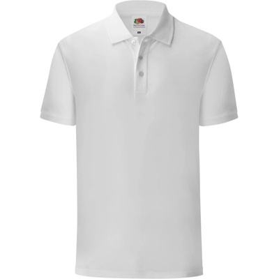 Fruit of the Loom polokošile Iconic polo krátký rukáv pánská bílá