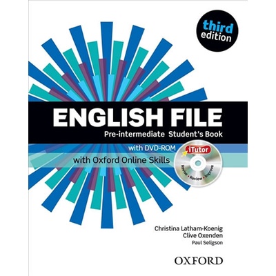 English File 3rd edition Pre-Intermediate Student´s book with Oxford Online Skills without iTutor CD-ROM - Christina Latham-Koenig, Clive Oxenden