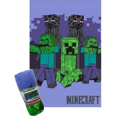 JERRY FABRICS Fleece deka Minecraft Mobs coming for you Polyester