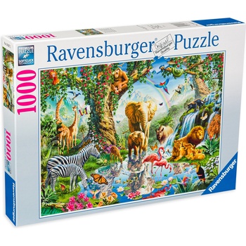 Ravensburger Пъзел Ravensburger от 1000 части - Приключения в Джунглата (19837)