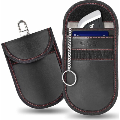 Klíčenka Tech Protect KLR100 RFID Ochranné pouzdro pro bezkontaktní klíče a karty Black/Red
