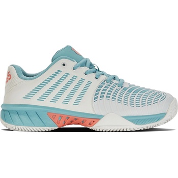 K Swiss Маратонки K-Swiss Women's Express Light 3 All Court Lace Up Tennis Shoes - Blanc/Blu/Dsrt