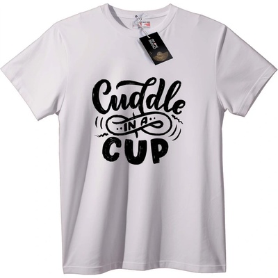 NOONEBRAND Тениска Прегръдка в чаша - 2XL, White