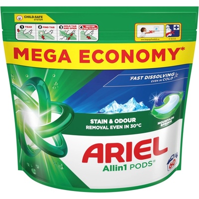 Ariel Allin1 Pods Mountain Spring kapsule na pranie 60 PD