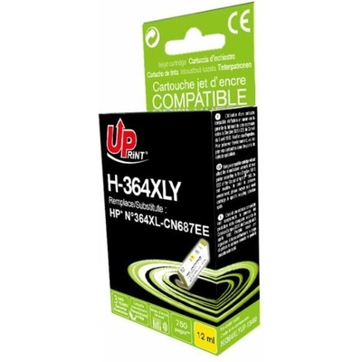 Compatible Мастилница UPRINT CN687 HP No364XL, Yellow (LF-INK-HP-CN687-UP)