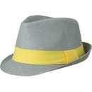 Myrtle Beach Letný klobúk MB6564 Červená / tmavě šedá