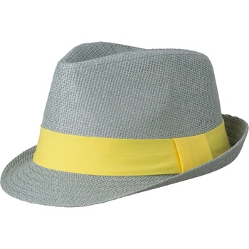 Myrtle Beach Letný klobúk MB6564 Přírodní / tmavě modrá