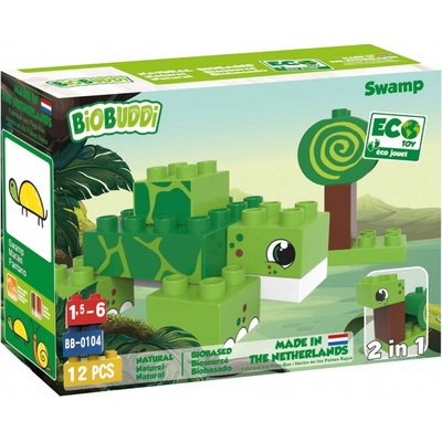 BiOBUDDi Wildlife Swamp 2 v1 želva/šnek 12 ks