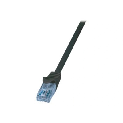 LogiLink Мрежов кабел, Logilink, Cat. 6A 10GE U/UTP EconLine, 2 m, черен (CP3053U)