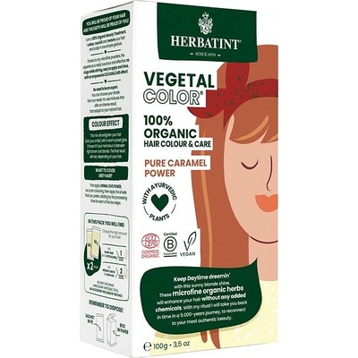 Herbatint Vegetal Colour Bio Rastlinná farba na vlasy Pure Caramel