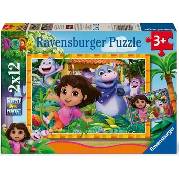 Ravensburger Puzzle Dora The Explorer 2x12pcs (12004198)