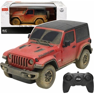 Rastar Auto Jeep Wrangler Rubicon-Muddy RTR červené 1:24