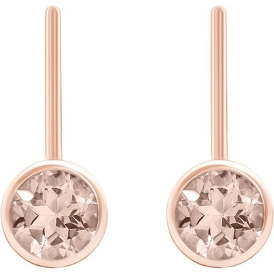 Eppi Zlaté visiace náušnice s morganitmi Christabel E37568