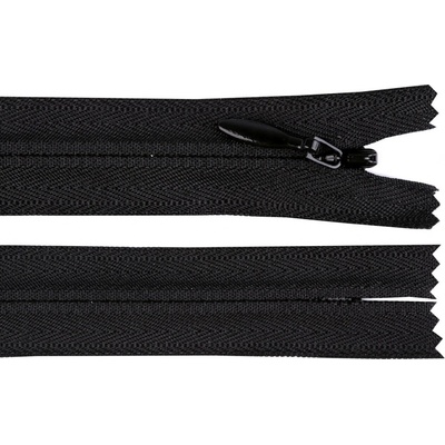 Prima-obchod Spirálový zip skrytý YKK No 4 délka 50 cm, barva 580 černá