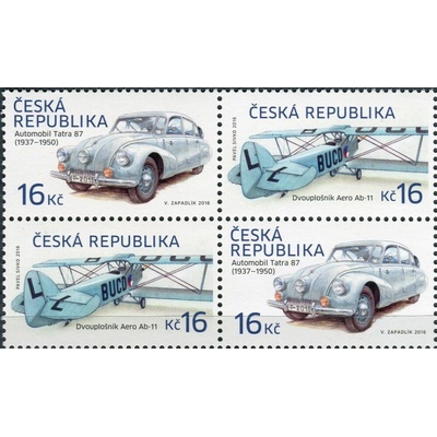 Česká pošta (2016) Pof. 903 - 904 ** (4-bl) - Česká republika - Historické dopravní (7)