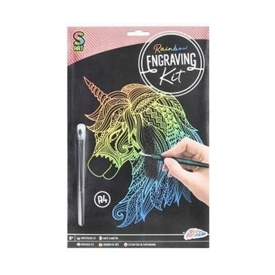 Vyškrabávanie dúhový obrázok Jednorožec