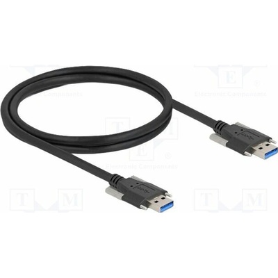 Delock 80998 USB A vidlice z obou stran 1m černý