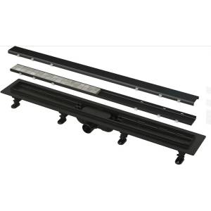 Alcadrain Комплект душ канал с капак Alca APZ19 Черен Simple 75 см (APZ19BLACK-750)