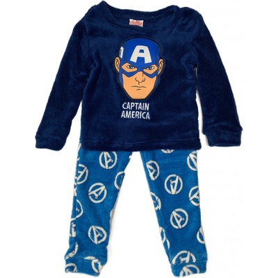 Eplus M chlapčenské pyžamo Avengers Kapitán Amerika modrá