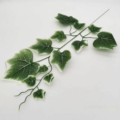 Umělá větvička vinné révy – délka 55 cm, barva dle výběru - bílo zelená - LS0326