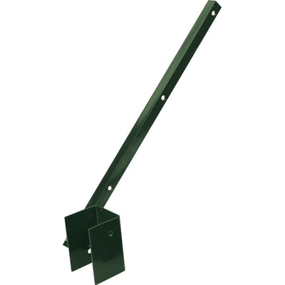 Bavolet Zn + PVC na čtyřhranný sloupek 60x60mm, jednostranný, vnitřní, zelený