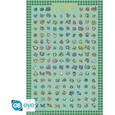 Plakát Maxi - Pokémon FSC MIX Pixel Art