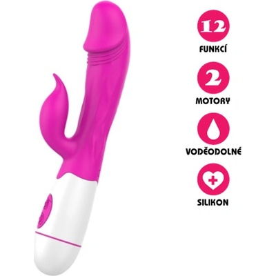VšeNaSex.cz Silikonový Angle Rabbit růžový