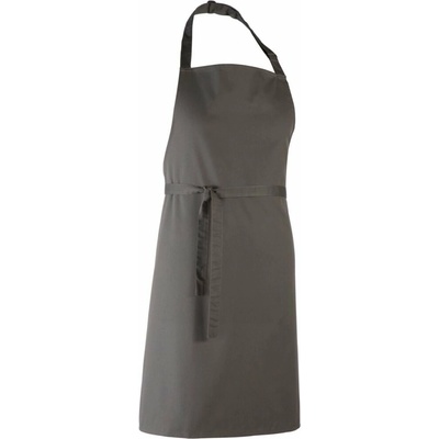 Premier Workwear Klasická zástěra za krk PR150 Dark Grey Pantone 431 72x86cm