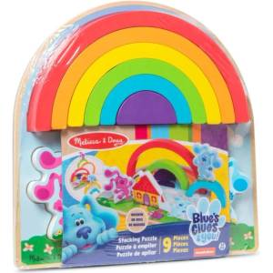 Melissa & Doug 33008 Дървен пъзел за подреждане дъга 9 час (33008)