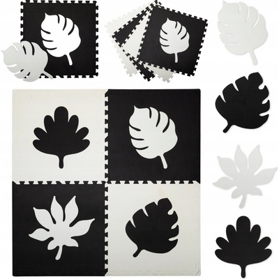 MoMi Hrací podložka FELI pěnové puzzle černé 4 ks – Zboží Dáma